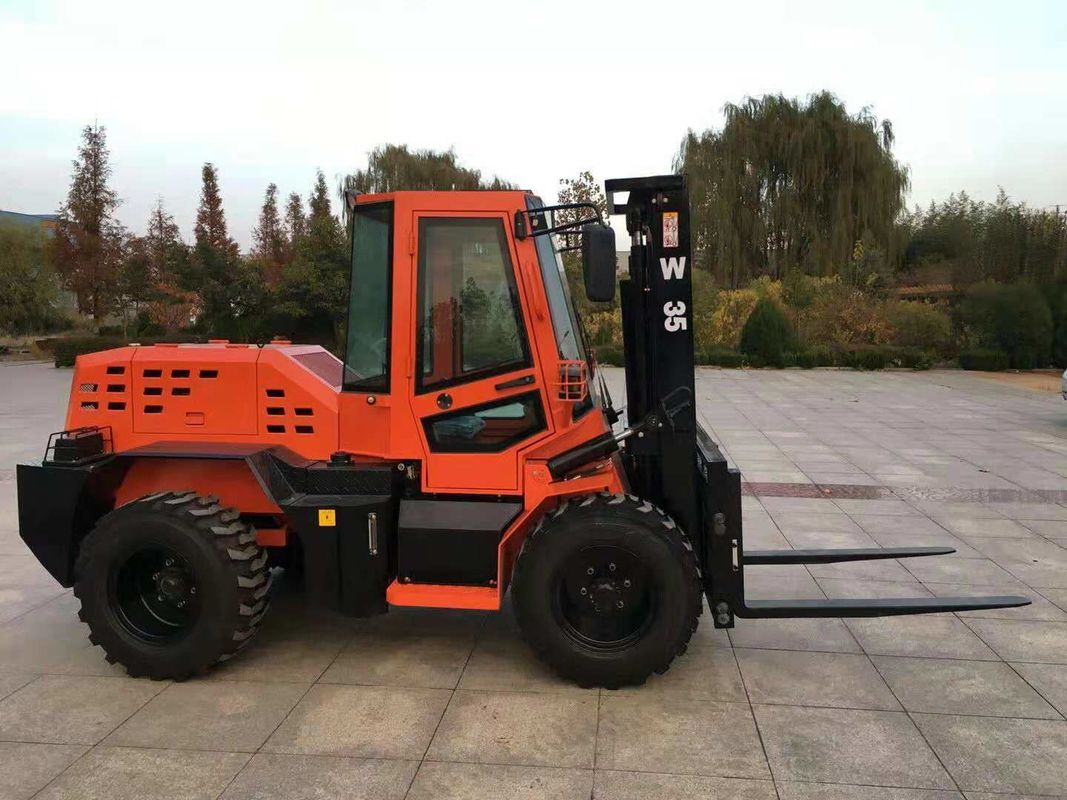 Professional All Terrain Forklift W35 Color Customized Small Off Road