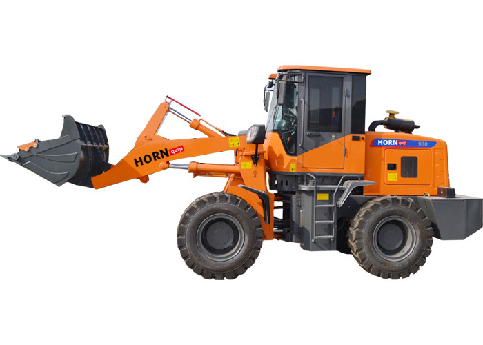 Customized Mini Front End Loader / 1.6 Ton Front Bucket Loader For Highway